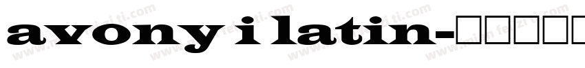 avony i latin字体转换